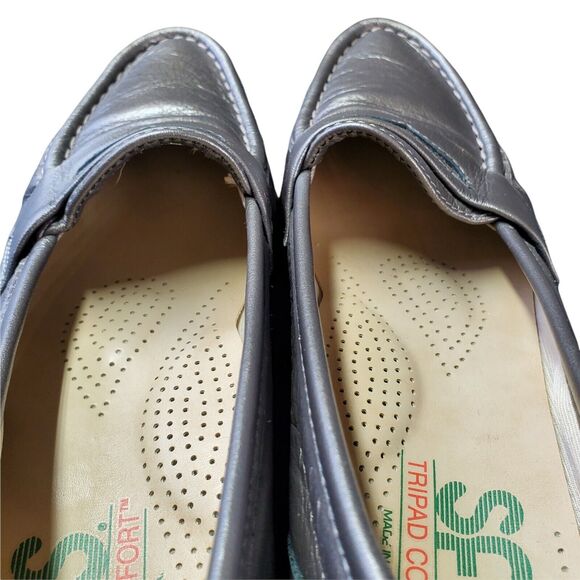 SAS Women's Tripad Comfort Pewter Slip On Loafers Shoes 6.5 Slim Cushion Support - Picture 7 of 12